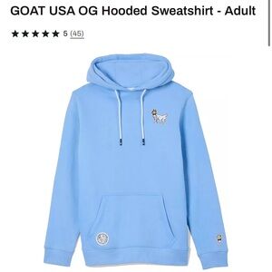 GOAT USA OG Blue Crewneck Hooded Sweatshirt Adult Large